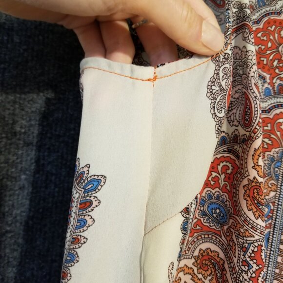 Cynthia Rowley Patterned Sleeveless Blouse size Small - Picture 9 of 9